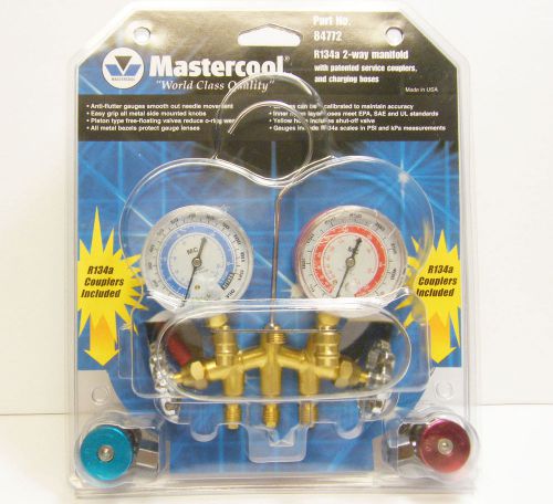 Mastercool 84772 r134a 2-way manifold for sale