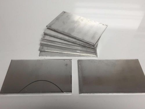 8 Piece 6-1/4 x 3-15/16 x 3/16 Aluminum Sheet Plate Scrap Metal Material 3.8+ lb