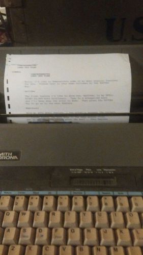 smith corona typewriter spell right dictionary mark xx