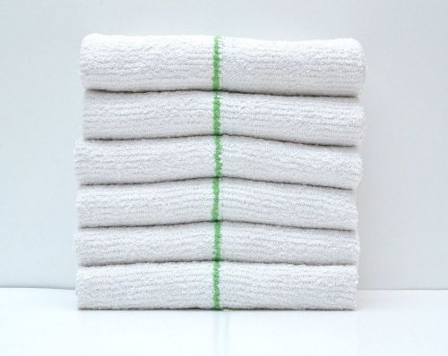 240 new green stripe premium grade bar mop mops restaurant cleaning towel 34oz for sale