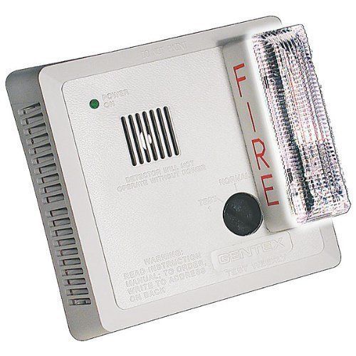 Gentex 7109ls wall mount photoelectric smoke alarm w/ battery backup for sale
