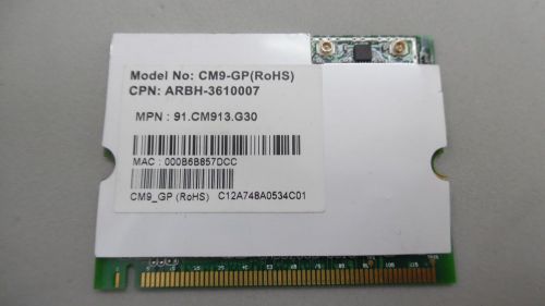 Wistron CM9-GP Atheros 802.11a/b/g MiniPCI Wireless Card 91.CM913.G30