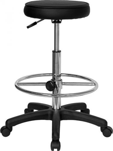 Backless Drafting Stool with Adjustable Foot Ring [KC96KG-GG]