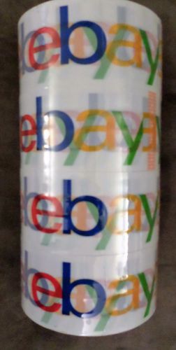 eBay branded packing tape set of 4 rolls 75 Yards each packaging ship tape new