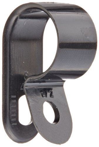Nsi standard duty nylon cable clamp, 0.5&#034; diameter, 0.375&#034; width, black for sale