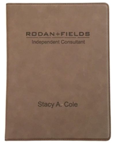 Rodan + Fields Legal Pad Folio Holder Case Leatherette Personalized Free