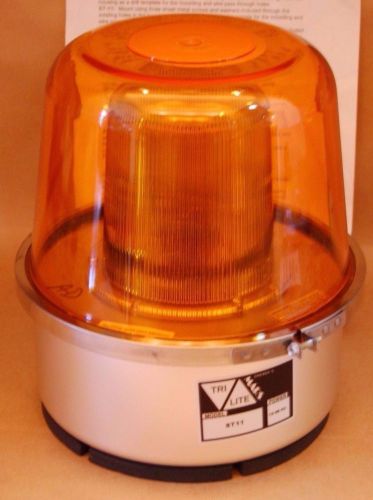 Amber flashing strobe light 12 volt dc mars / tri lite st11 - new condition for sale