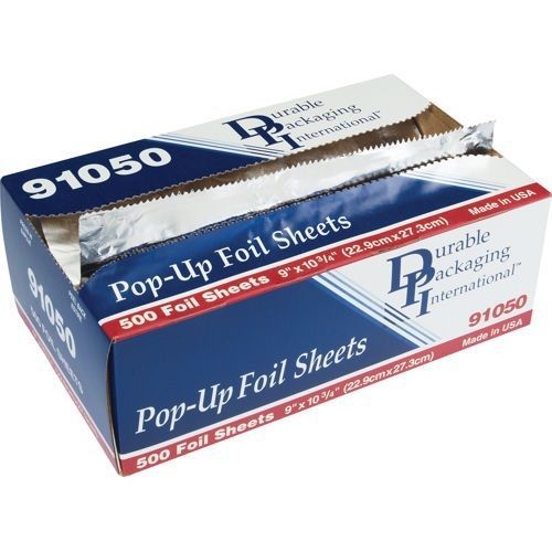 X2 Boxes Durable Package pop up foil sheets Food Wrap 9 x 10 3/4  500 X 2=1000
