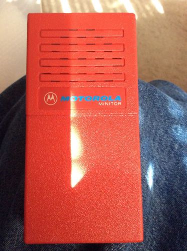 Vintage Red Motorola Minitor Fire Firefighter Pager 33.860