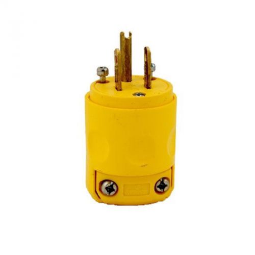 Yellow 15 Amp, 125 Volt, Grounding Plug Leviton Outlet Adapters 515PV