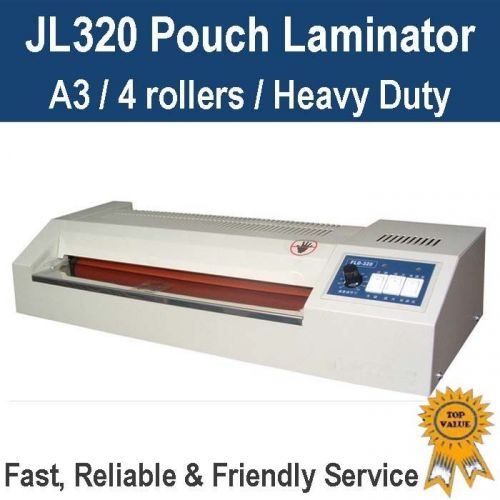 Heavy duty a3 pouch laminator / laminating machine jl320 for sale