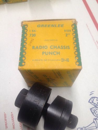 Greenlee 2&#034; Diameter 50.8mm Radio Chassis Knockout Punch 5004231 5004232 #4719