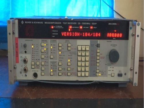 Rohde &amp; schwarz messempfanger test receiver 20-1300 mhz esvp 354.3000.52 for sale