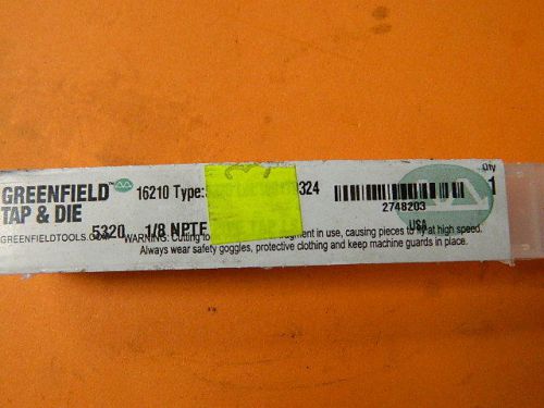 Greenfield 1/8-27 nptf pipe tap 16210 for sale