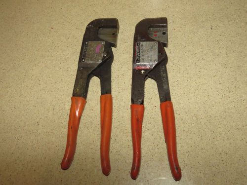 ^^ LOT OF TWO THOMAS &amp; BETTS WT-203 / WT-201  CRIMPING CRIMPER TOOLS   (ZZZ)