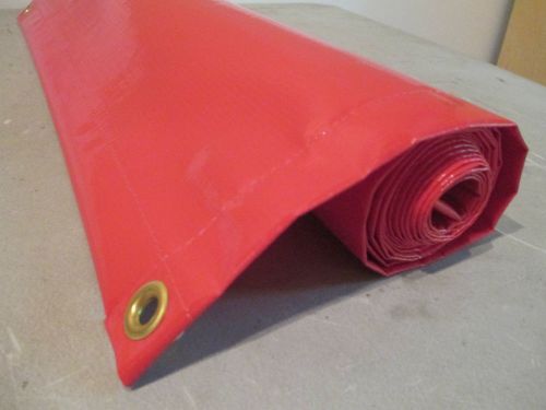 New 45&#034; x 4&#039; blank RED 13 oz vinyl sign banner tarp, grommets, gloss finish
