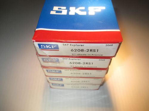 5 pack 6208-2rs1 skf bearings **new** for sale