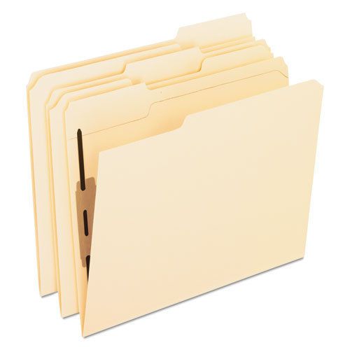 Pendaflex Folders with Two Bonded Fasteners, 1/3 Cut Top Tab, Letter, Manila