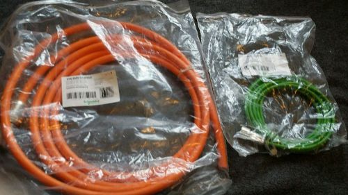 Set of two Schneider Electric Encoder Motor Cable  VW3M8102R50 and VW3M5103R50