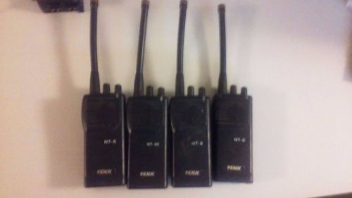 TEKK VHF PORTABLE 16 CHAN 5 WATT PROGRAMMABLE 2 WAY RADIO set of 4