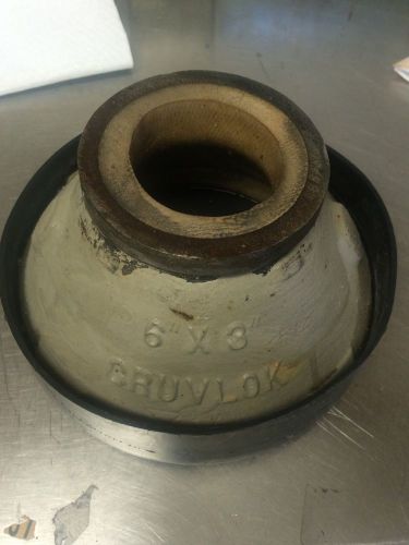 GRUVLOK 6&#034; X 3&#034; RUBBER LINED REDUCER FIG. 7072 GROOVED