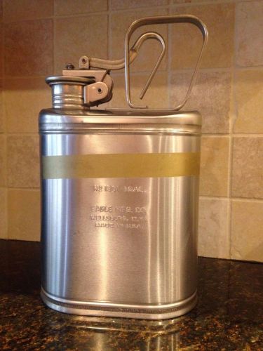 EAGLE MFG. CO. Lab Can, 1 Gallon Stainless Steel Safety Can-Made in U.S.A.