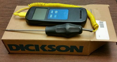 DICKSON TC100 Temperature Humidity Handheld w/ Probe, Piercing