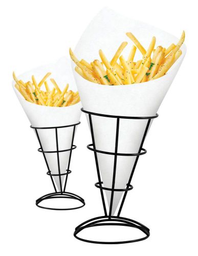 Fries Fish and Chips 2 pieces Stand Cone Basket Holder for French Fry Appetizers