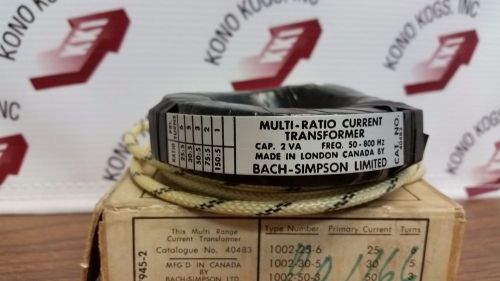 NEW Bach-Simpson 40483 Multi-Ratio Current Transformer