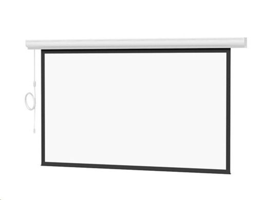 DA-Lite Designer Contour Electrol With Remote 96x96x136in White Screen 92664W