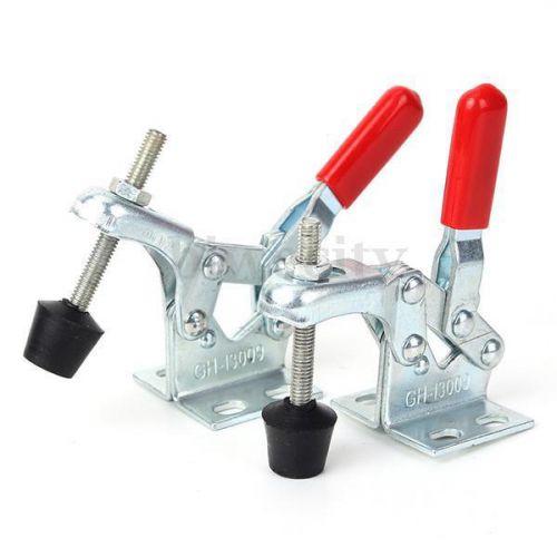 2x 30kg 66lbs vertical toggle clamps holding capacity quick release hand tool for sale
