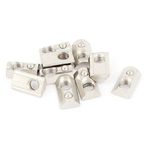 Uxcell? 10pcs 40 series m8 slide-in ball spring t slot nut 21.6mmx13mmx7mm for sale