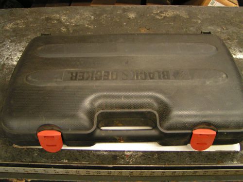 BLACK &amp; DECKER FIRESTORM TOOL SET CARRYING CASE W/LATCHES - USED