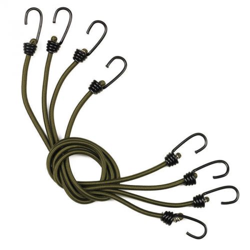 Heavy Duty Bungee Cords 4 Pack Olive Drab OD- Camcon Proforce Work Secure Gear