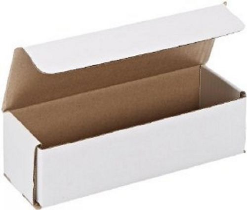 White Corrugated Cardboard Shipping Boxes Mailers 9&#034; x 4&#034; x 4&#034; (Bundle of 50)