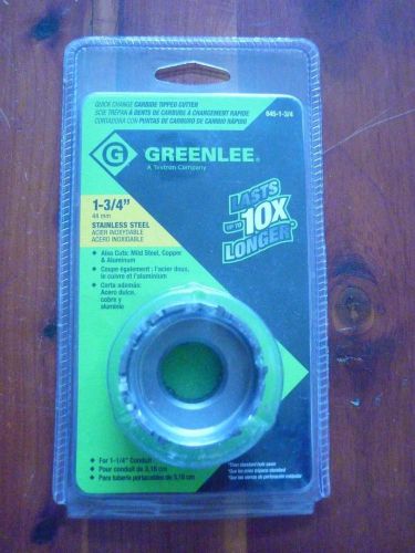 Greenlee 645-1-3/4 44 mm stainless steel 1/4&#034; conduit mild steel copper aluminum for sale