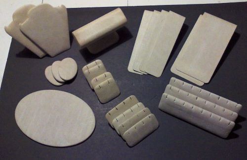 Jewelry Forms Lot/24 Tan Assorted  Forms &amp; Displays