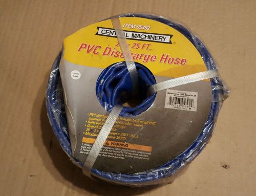 Central Machinery 2&#034; X 25&#039; PVC Discharge Hose