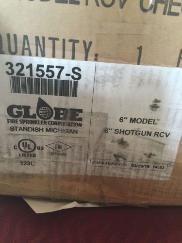 Globe 6&#034; shotgun rcv riser check valve - groove x groove 321557-s for sale