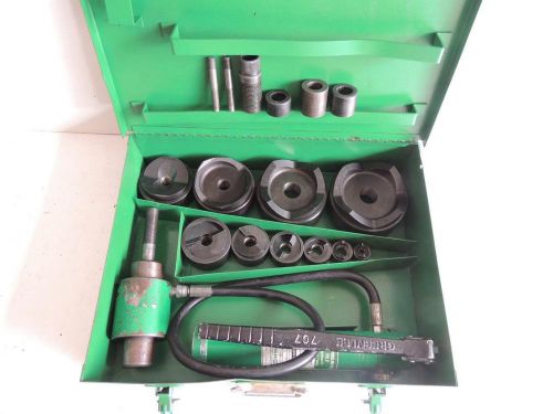 GREENLEE 7310 HYDRAULIC KNOCKOUT PUNCH SET 1/2 O 4&#034; STANDARD PUNCHES