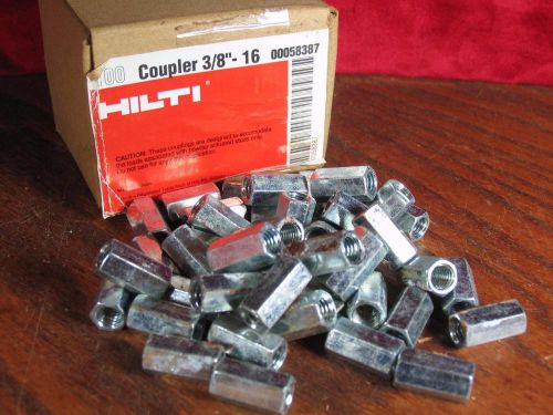 (100) Hilti Threaded Coupler 3/8&#034;-16  00058387