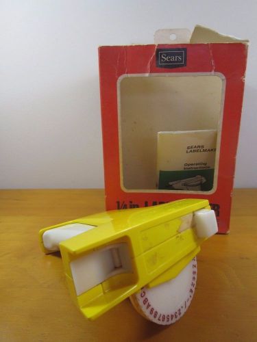 Vintage Label Maker Sears with box untested