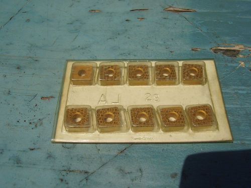 10pc Pack Kennametal Kentrol SNMM-434 Indexable Carbide Inserts Gr. KC-810 NOS