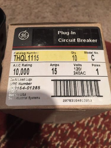 Box Of 10 THQL1115 Model C 15 Amps