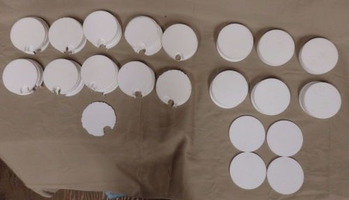 Lot of ~5 Pounds of Teflon Discs 2 7/8&#034; Diameter 1/8&#034; Thickness 85 Pieces