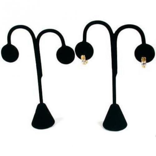 2 Black Velvet Earring Displays 5 1/4&#034;