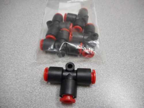 SMC KQ2TW07-00 FITTING KQ2 ONE-TOUCH UNION TEE CROSS 1/4IN TUBE DIA (LOT OF 5)