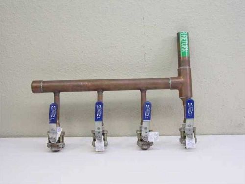 Nibco 4 line copper water manifold 595-y-66 for sale
