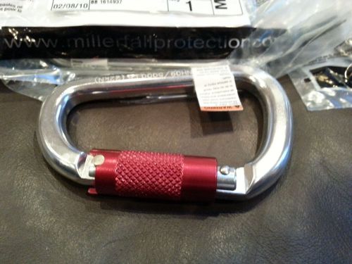 (LOT of 4) LOCK SAFE CARABINER # 17D-3/ MFG. by MILLER....ALL NEW 2 without pkg.