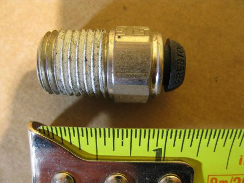 Parker F3PB6-1/4 6mm X 1/4” BSPT Male Connector Brass Push To Connect Prestolok